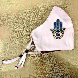 Young Threads Hamsa Adjustable Mask - NWOT